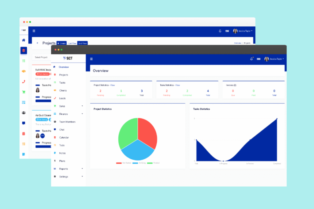 Simple Client Dashboard Preview